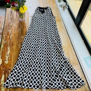 Donna Morgan 100% Silk Sleeveless Maxi Dress